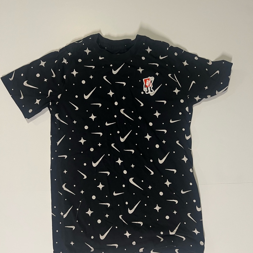 Nike Black Tee with White Logo